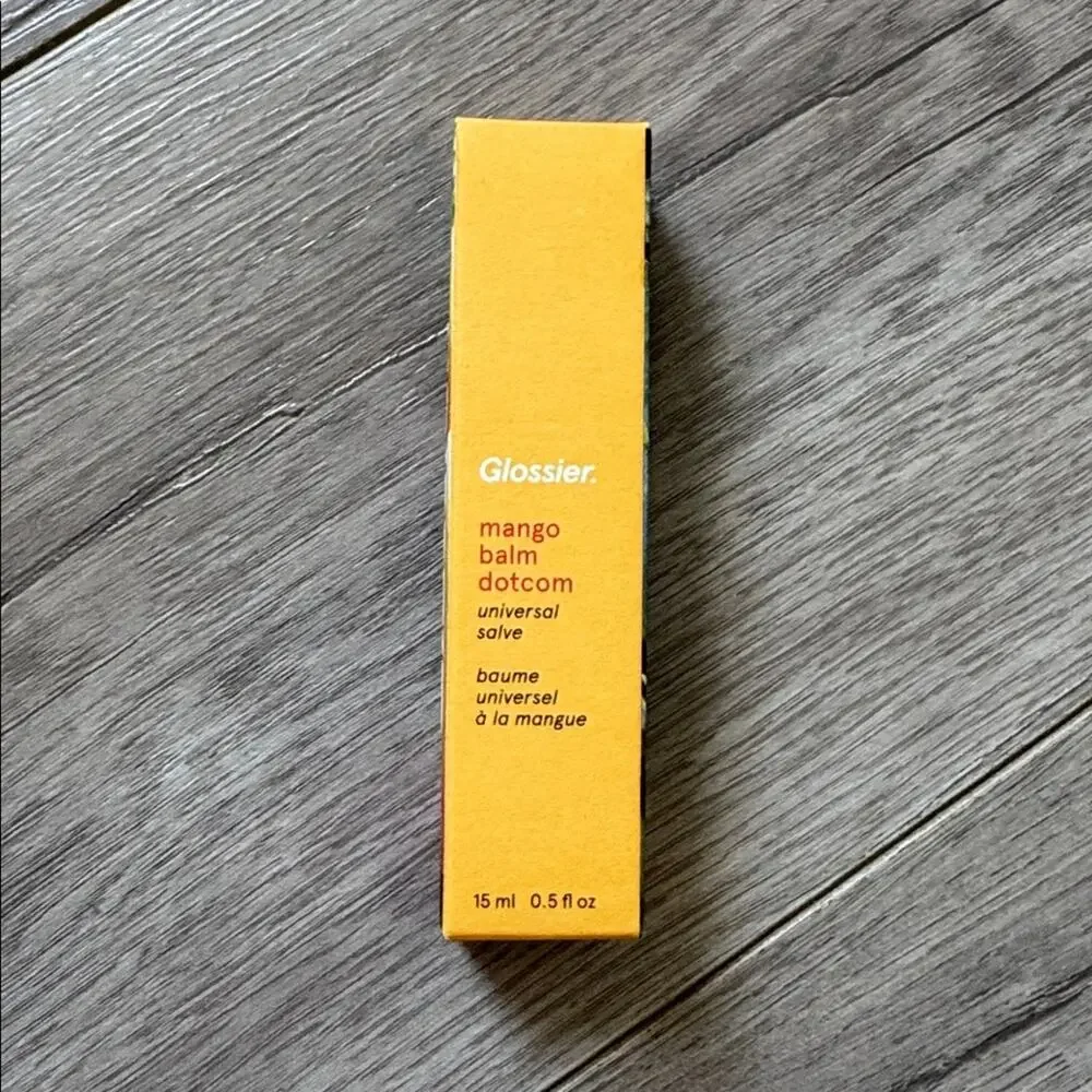 Glossier Mango Balm Dotcom Lip Balm 15ml NIB New in Box